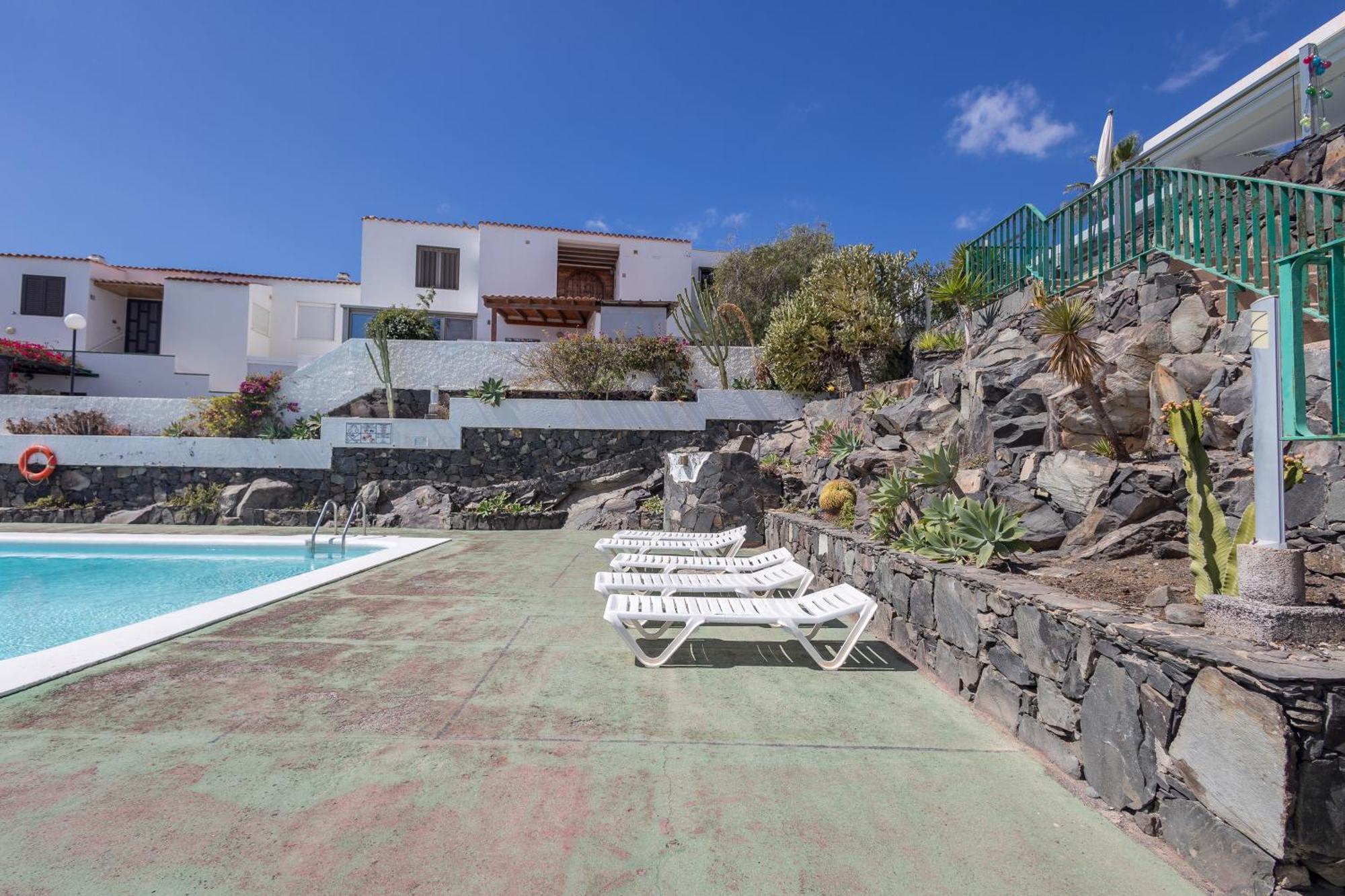 Playa Del Aguila Bungalow Con Terraza Solarium ماسبالوماس المظهر الخارجي الصورة