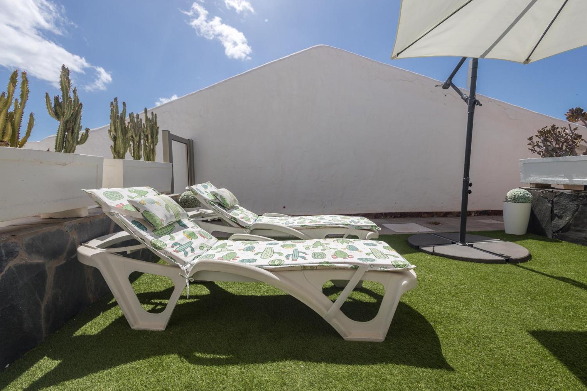 Playa Del Aguila Bungalow Con Terraza Solarium ماسبالوماس المظهر الخارجي الصورة