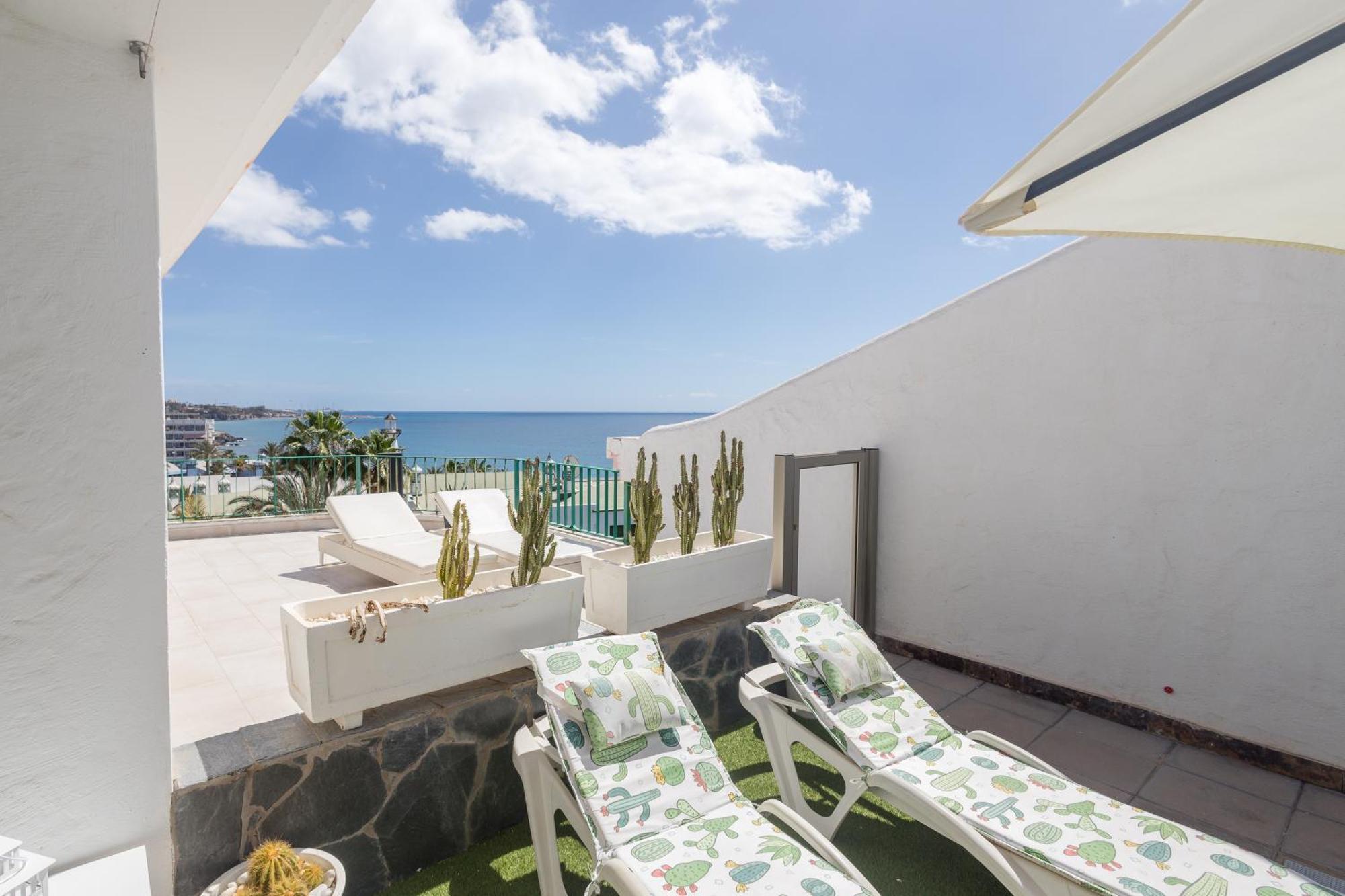Playa Del Aguila Bungalow Con Terraza Solarium ماسبالوماس المظهر الخارجي الصورة