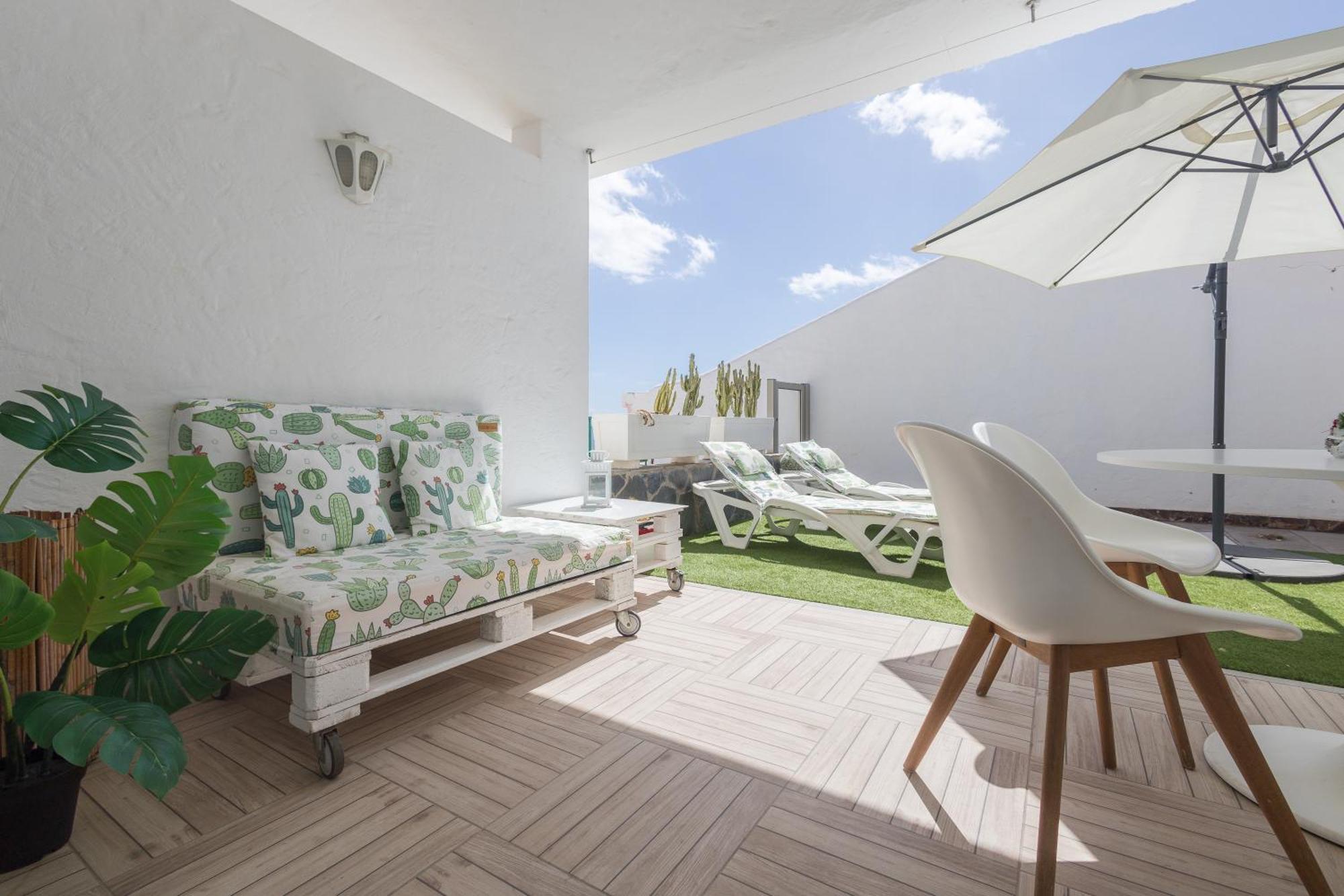 Playa Del Aguila Bungalow Con Terraza Solarium ماسبالوماس المظهر الخارجي الصورة