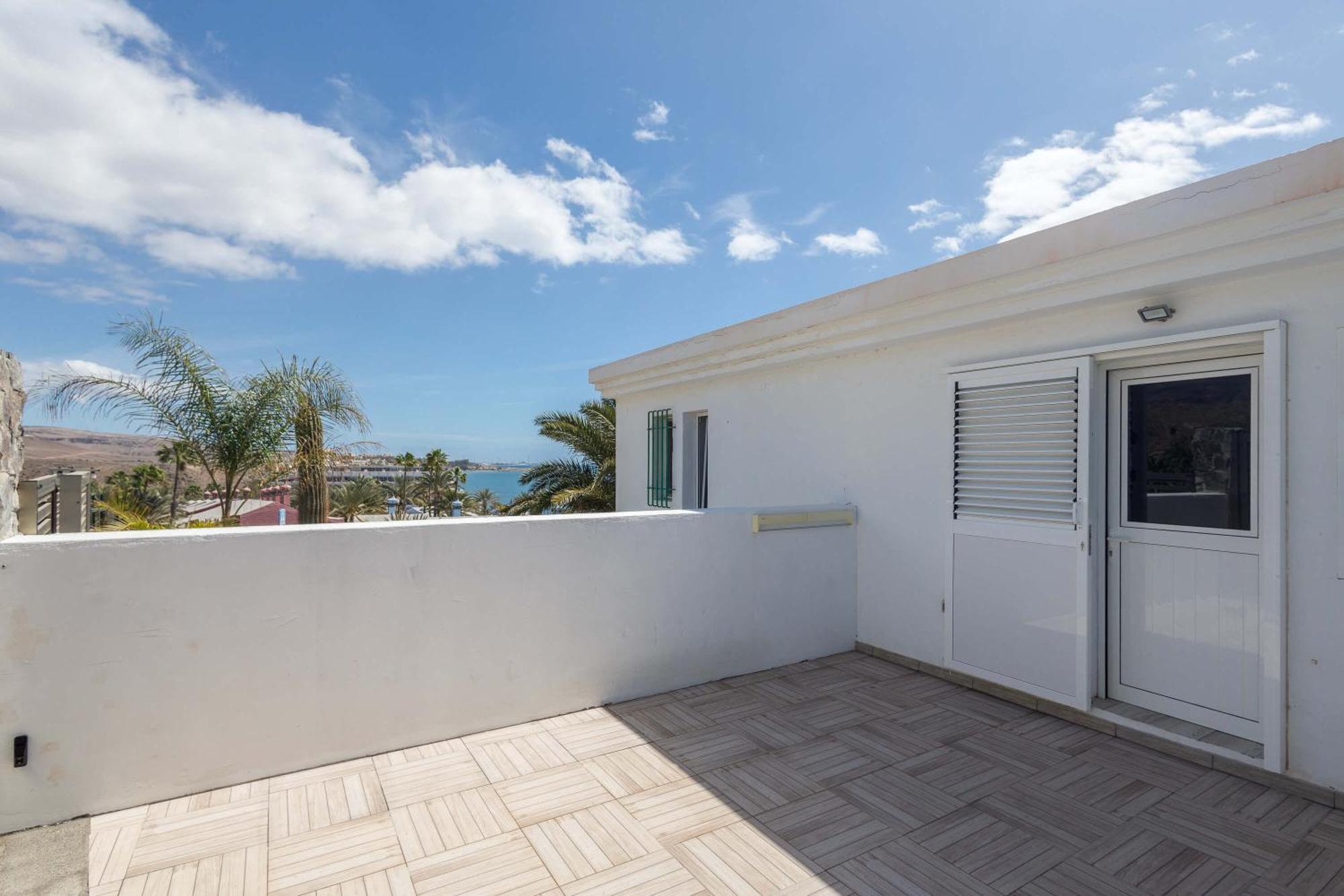 Playa Del Aguila Bungalow Con Terraza Solarium ماسبالوماس المظهر الخارجي الصورة