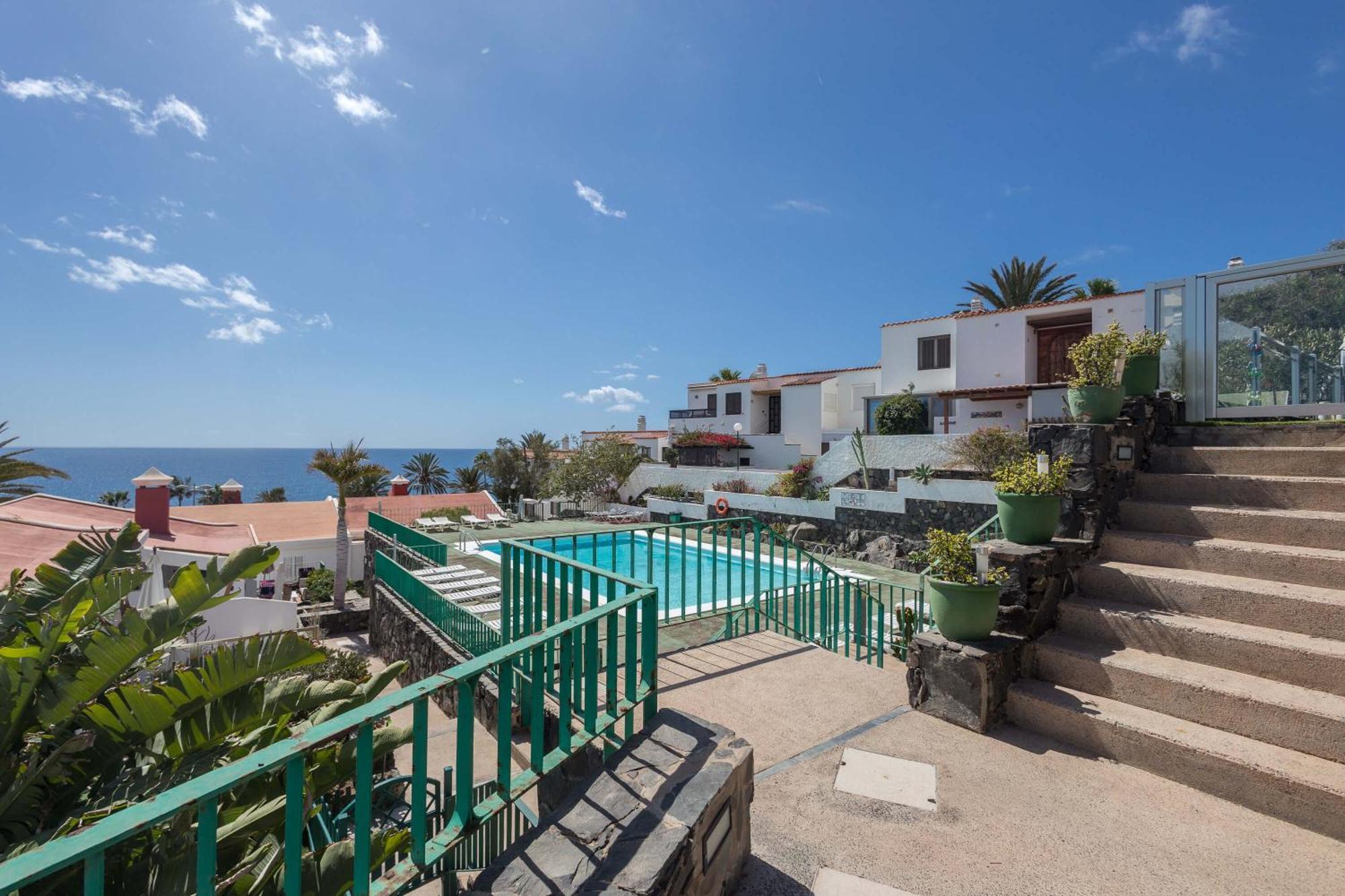 Playa Del Aguila Bungalow Con Terraza Solarium ماسبالوماس المظهر الخارجي الصورة