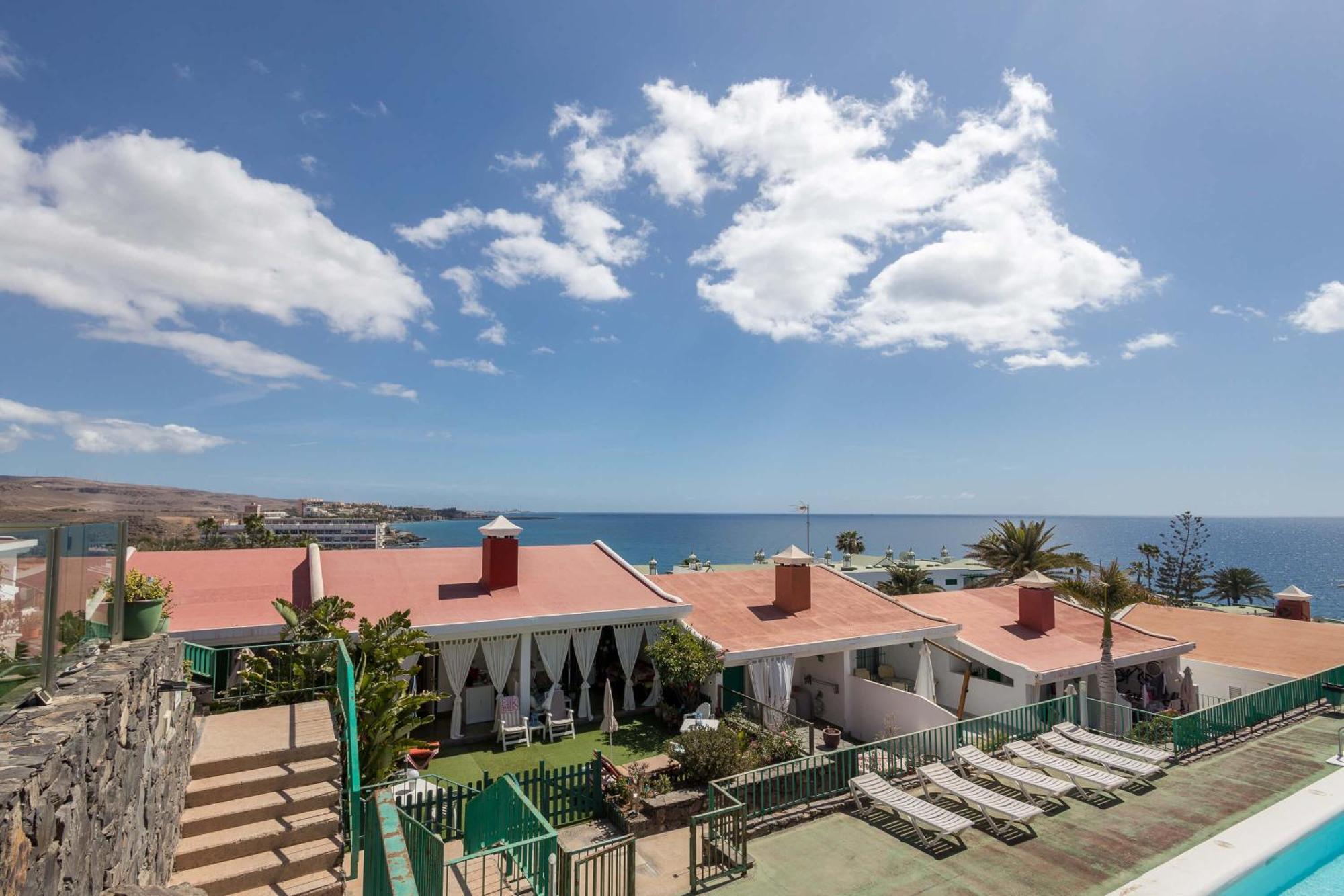 Playa Del Aguila Bungalow Con Terraza Solarium ماسبالوماس المظهر الخارجي الصورة