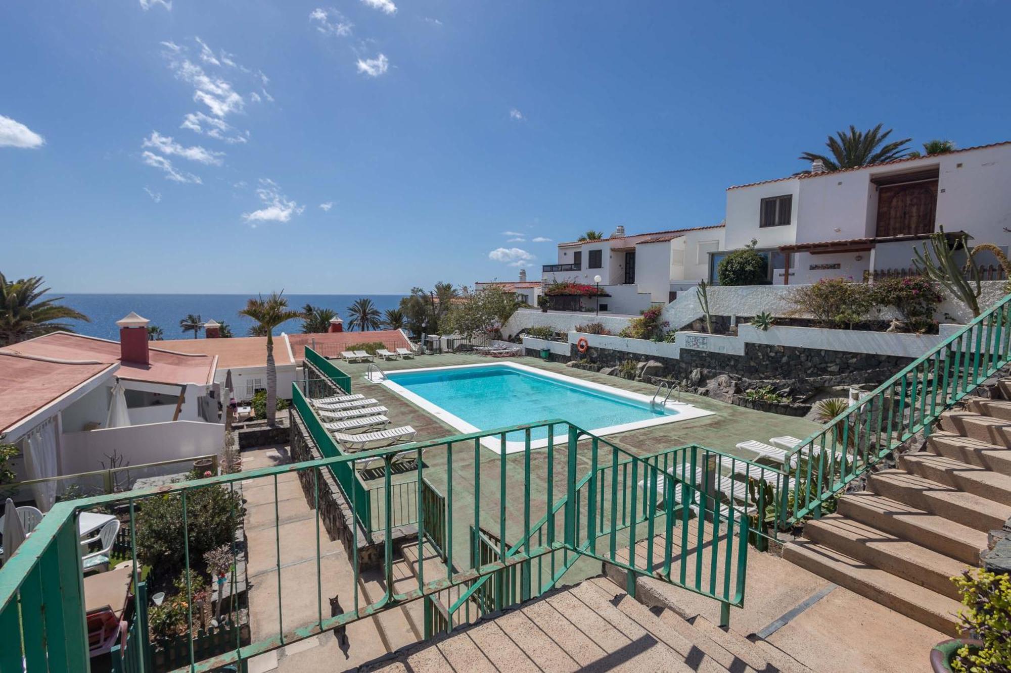 Playa Del Aguila Bungalow Con Terraza Solarium ماسبالوماس المظهر الخارجي الصورة